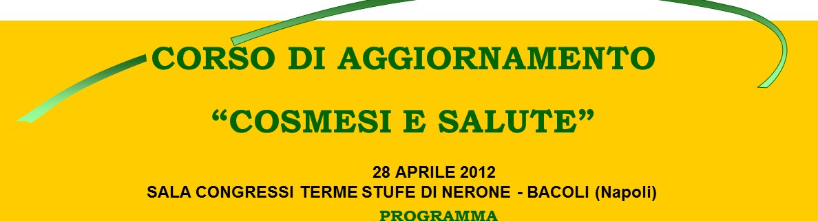Corso di Aggiornamento in Cosmesi e Salute